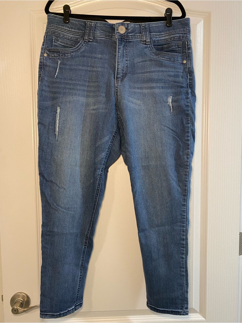 Democracy Skinny Jeans in Mid Blue Wash